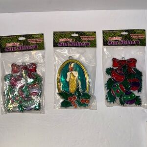 Set of 3 Vintage Holiday Sun Shiners - New in Package
